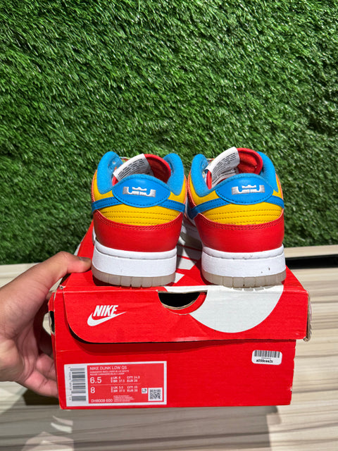 Nike Dunk Low QS LeBron James Fruity Pebbles Sz 6.5M
