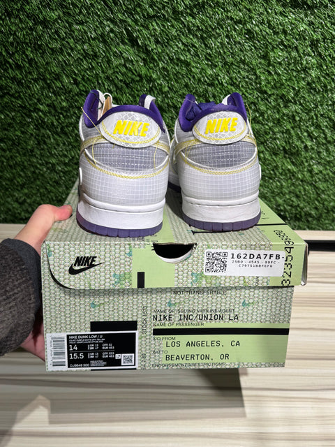 Nike Dunk Low Union Passport Pack Court Purple Sz 14