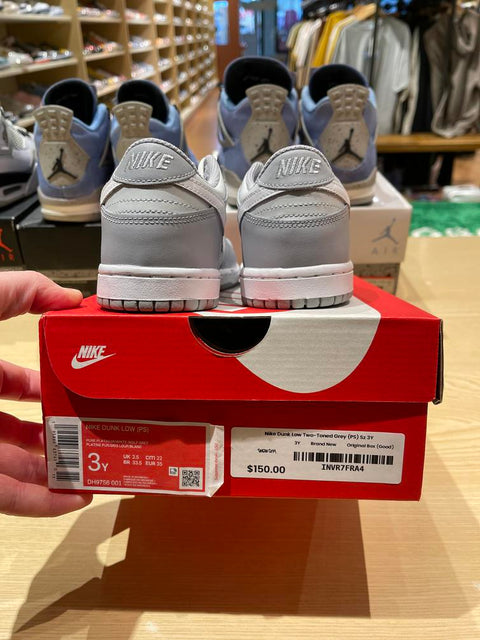 Nike Dunk Low Two-Toned Grey (PS) Sz 3Y