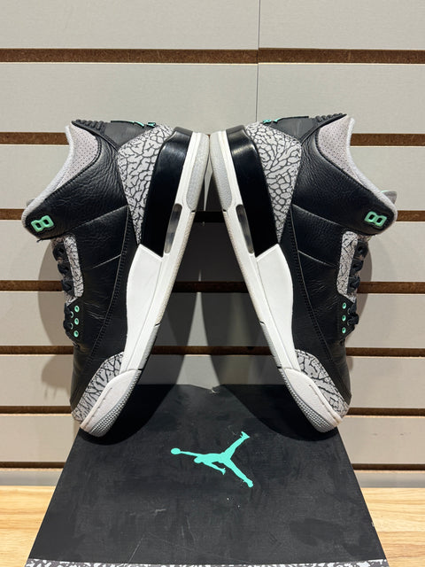 Jordan 3 Retro Green Glow Sz 10.5