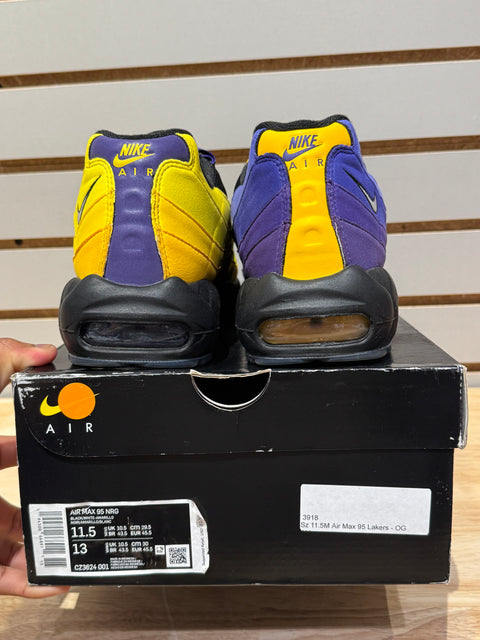 Nike Air Max 95 NRG LeBron Lakers Sz 11.5