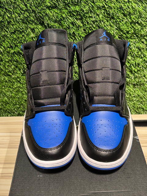 Jordan 1 Mid Black Royal Blue Sz 11
