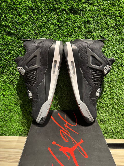 Jordan 4 Retro SE Black Canvas Sz 9M,.,