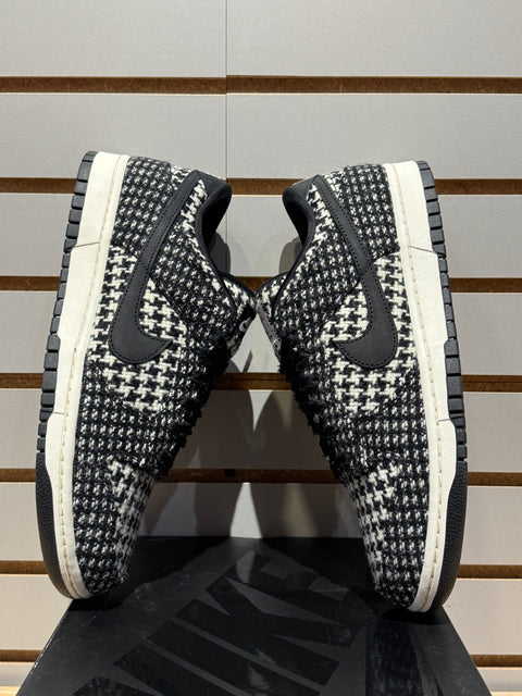 Nike Dunk Low Harris Tweed White Black Multi (Women's) Sz 11M