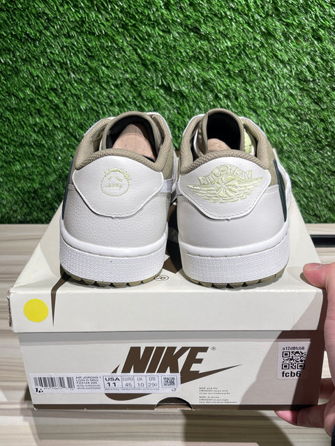 Jordan 1 Retro Low Golf Travis Scott Neutral Olive Sz 11M