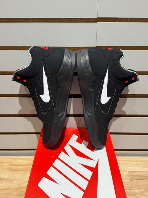 Nike Air Flight Lite II Mid Black White Varsity Red Sz 10