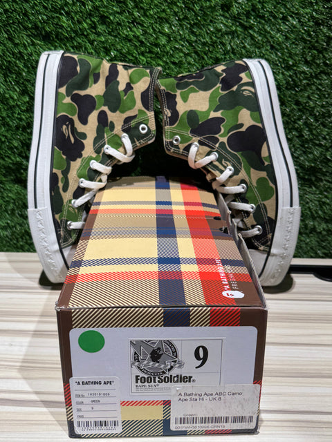 A Bathing Ape ABC Camo Ape Sta Hi Sz 9