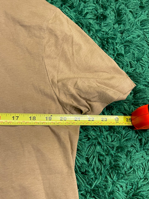 Polo Ralph Lauren Brown Cotton T-Shirt Light Brown Pony