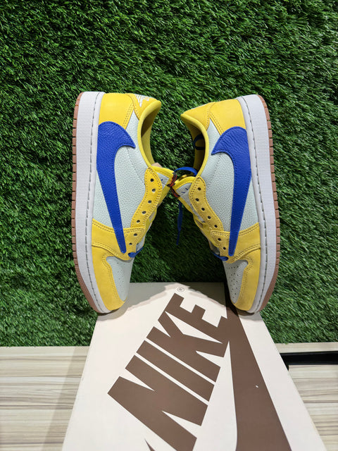 Jordan 1 Retro Low OG SP Travis Scott Canary (Women's) Sz 7M