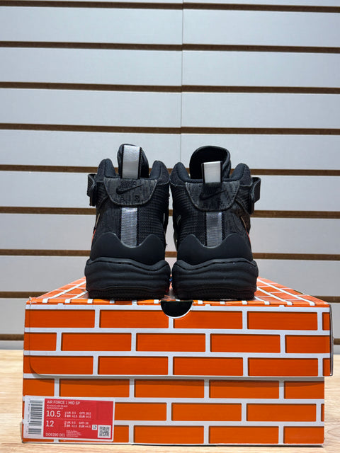 Nike Air Force 1 Mid Off-White Black Sz 10.5
