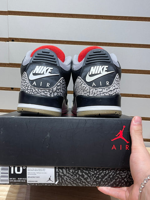 Jordan 3 Retro Black Cement (2018) Sz 10.5