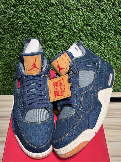 Jordan 4 Retro Levi's Denim (Blank Tag) Sz 12