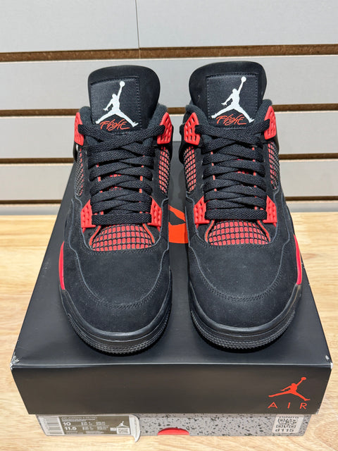 Jordan 4 Retro Red Thunder Sz 10