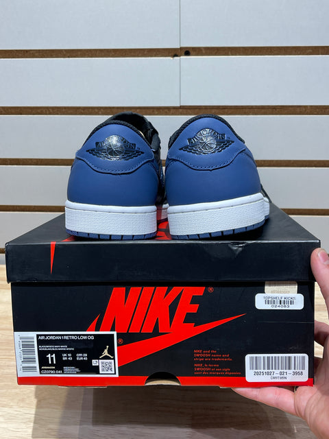 Jordan 1 Retro Low OG Mystic Navy Sz 11