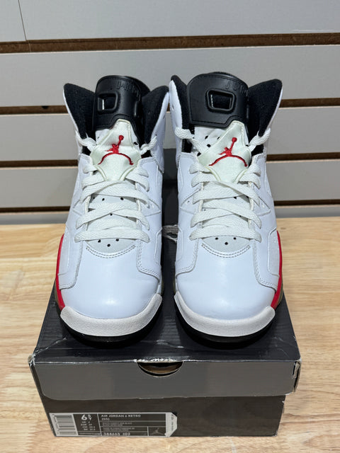 Jordan 6 Retro White Varsity Red (GS)