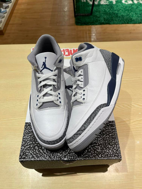 Jordan 3 Retro Midnight Navy Sz 12