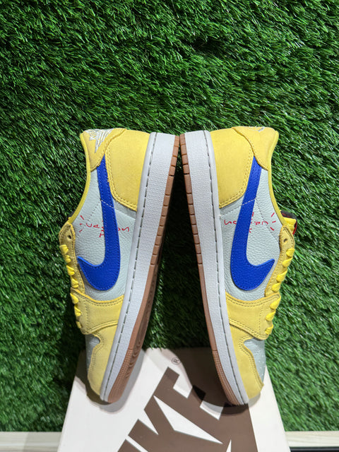 Jordan 1 Retro Low OG SP Travis Scott Canary (Women's) Sz 7.5M