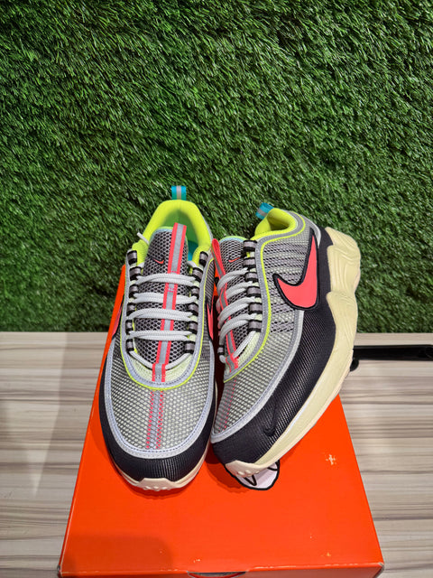 Nike Air Zoom Spiridon Barely Volt Hot Punch Sz 9M