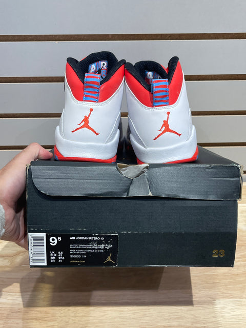 Jordan 10 Retro Chicago Flag Sz 9.5M