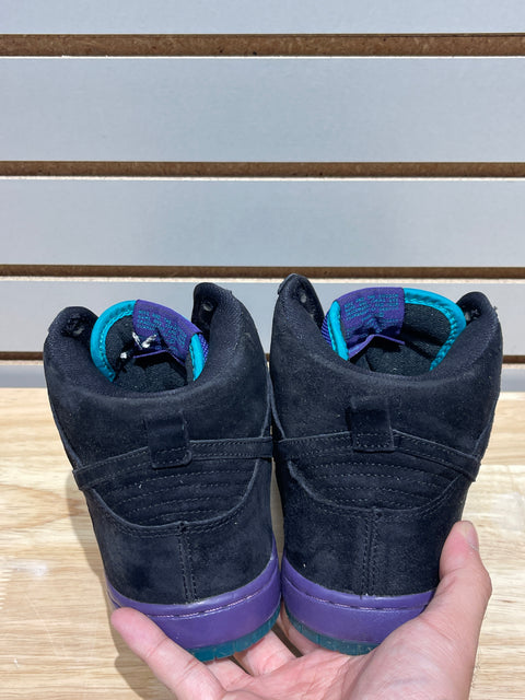 Nike SB Dunk High Black Grape Sz 8.5M