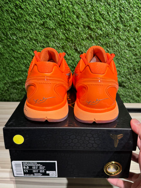 Nike Kobe 6 Protro Total Orange Sz 9.5