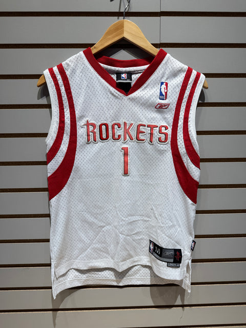 Vintage 2000s Kids Reebok Houston Rockets Tracy McGrady #1 Jersey Sz M
