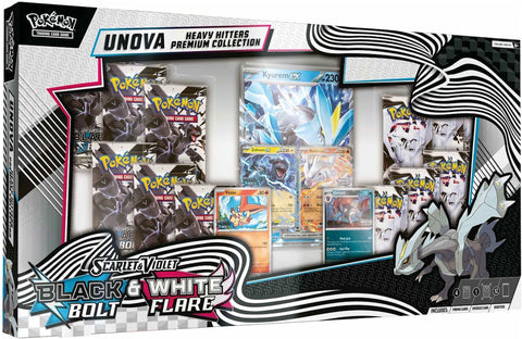 2025 Pokémon Scarlet & Violet Black Bolt & White Flare Unova Heavy Hitters Premium Collection (Costco Exclusive)