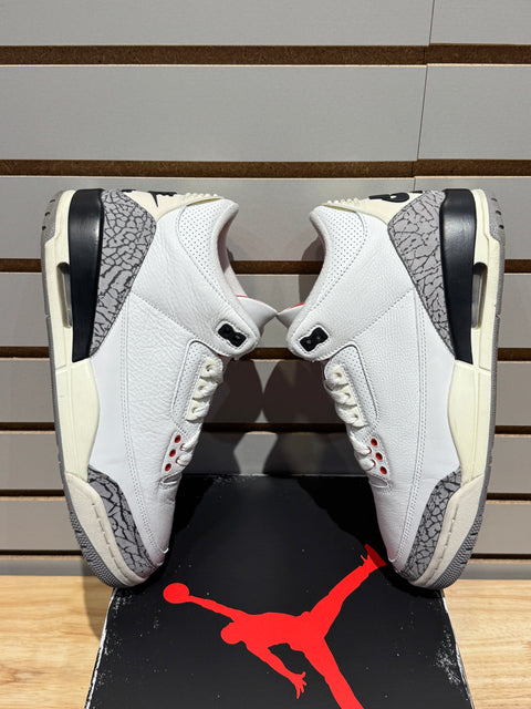 Jordan 3 Retro White Cement Reimagined Sz 8.5
