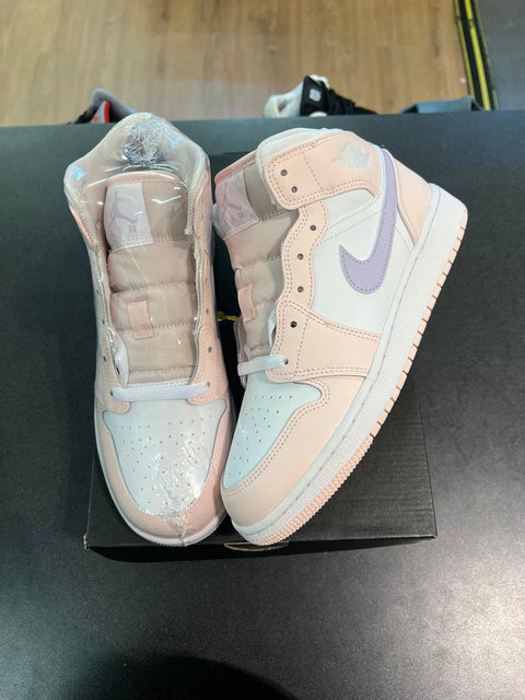 Jordan 1 Mid Pink Wash (GS) Sz 6.5Y