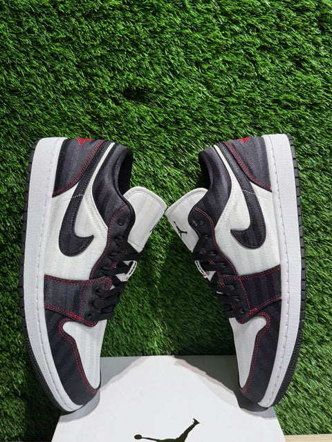 Jordan 1 Low SE Utility White Black Gym Red (Women's) Sz 12W