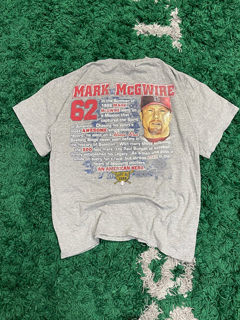Vintage 1998 Mark McGwire Home Run King T-SHirt Lee Sport MLB USA Made
