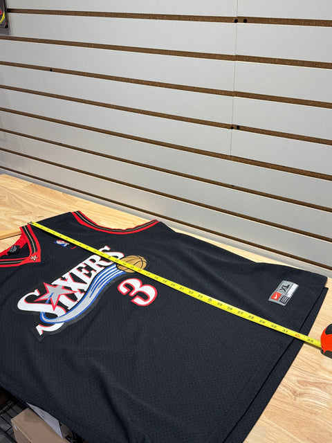 Vintage Nike Sixers Allen Iverson #3 Jersey Sz L