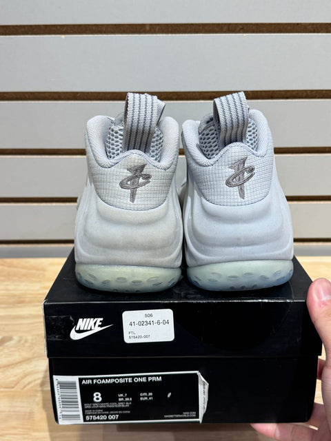Nike Air Foamposite One Wolf Grey Suede Sz 8