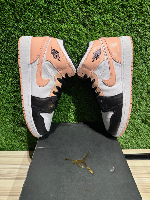 Jordan 1 Mid Arctic Orange Black Toe (GS) Sz 7Y