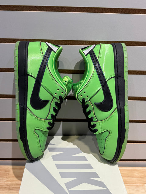 Nike SB Dunk Low The Powerpuff Girls Buttercup Sz 9.5
