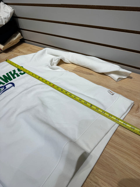Nike Seattle Seahawks Club Rewind Fleece Long Sleeve Crewneck Sweatshirt Sz L