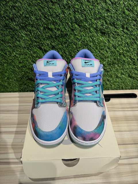 Nike SB Dunk Low Futura Laboratories Bleached Aqua Sz 10.5
