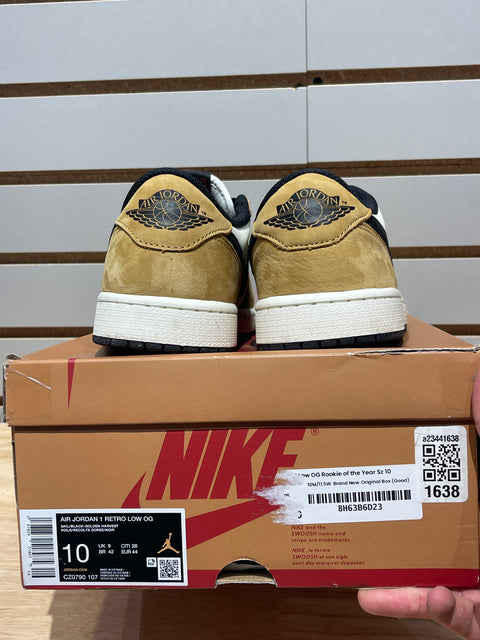 Jordan 1 Low OG Rookie of the Year Sz 10