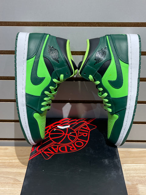 Jordan 1 Retro Mid Gorge Green Sz 9M