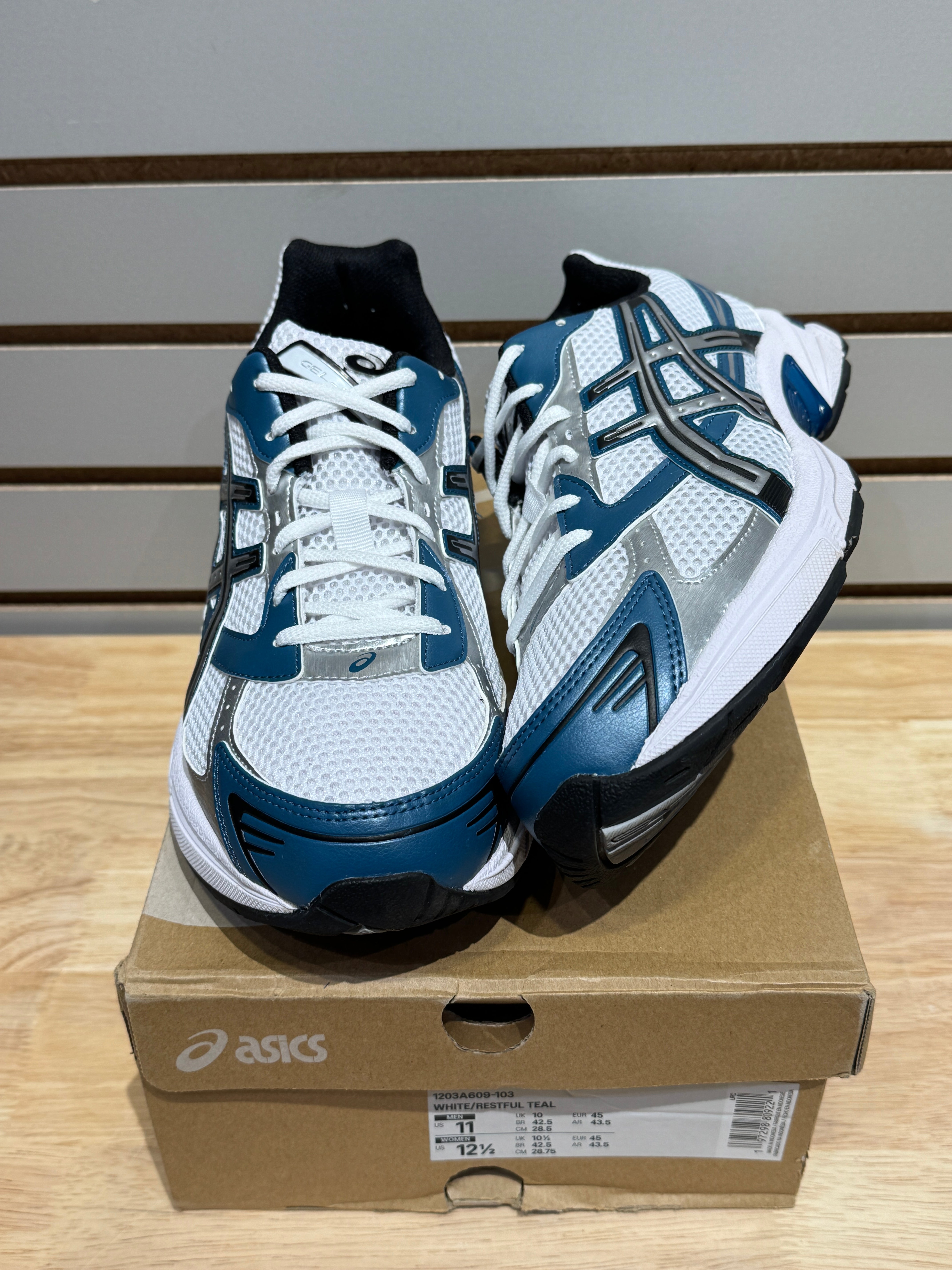 ASICS Gel-1130 White Restful Teal Sz 11 – Sneak City