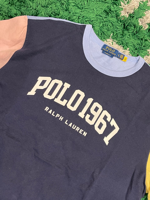 Polo Ralph Lauren Navy Ringer Tee Graphic Polo 1967