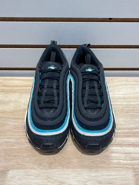 Nike Air Max 97 Black Sport Turquoise Sz 9
