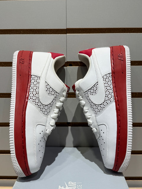 Nike Air Force 1 Low White Varsity Red Sz 6Y