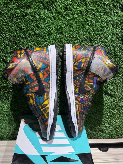 Nike SB Dunk High Concepts Stained Glass Sz 11.5