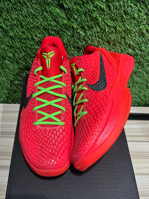 Nike Kobe 6 Protro Reverse Grinch Sz 10