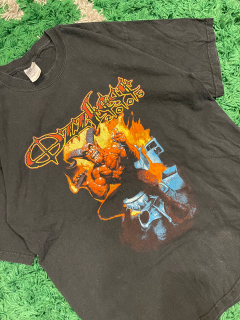 Vintage Ozzfest Ozzy Osbourne Double sided Metal Rock Black T-Shirt