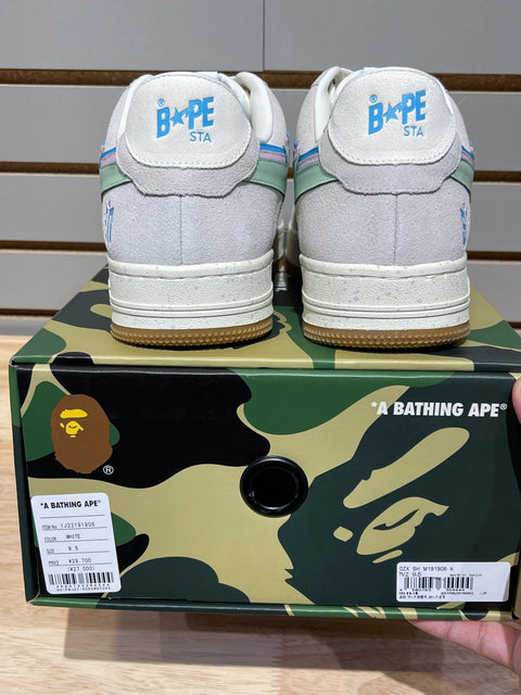 A Bathing Ape Bape Sta Sneaker News Day Sz 9.5