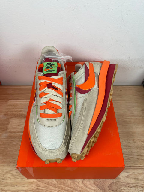 Nike LD Waffle sacai CLOT Kiss of Death Net Orange Blaze