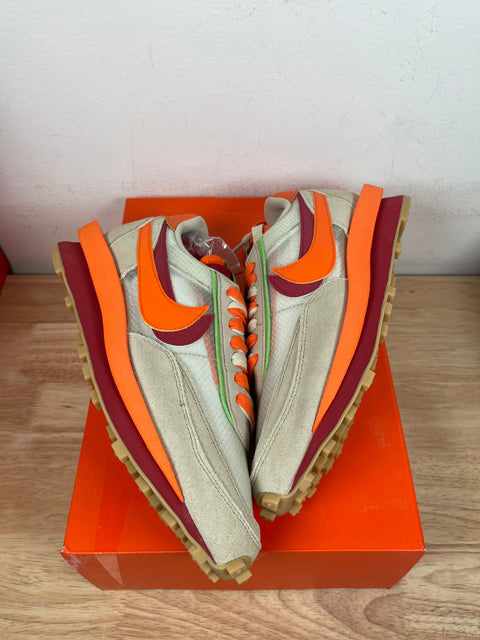 Nike LD Waffle sacai CLOT Kiss of Death Net Orange Blaze