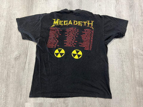 1990 Megadeth Launch Tee Sz L